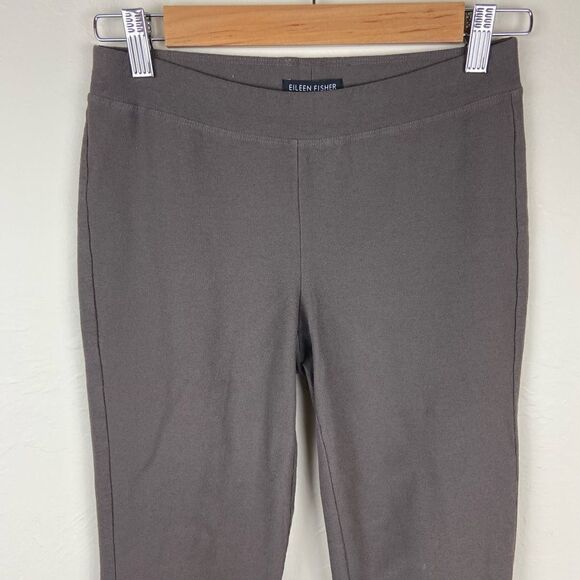 Eileen Fisher Viscose Skinny Ankle Stretch Pant - Brown - Picture 3 of 7